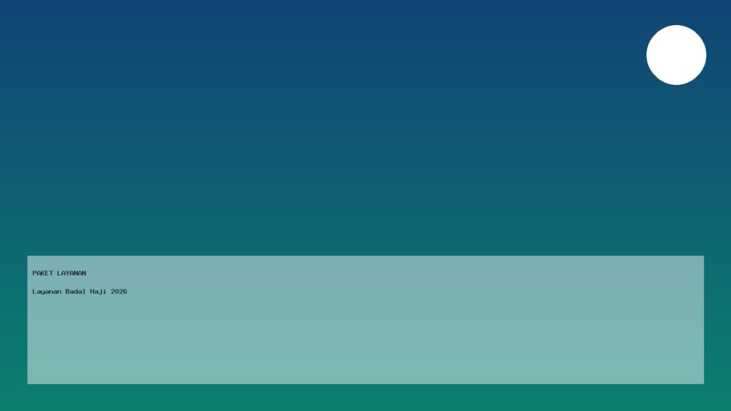 Layanan Badal Haji 2026
